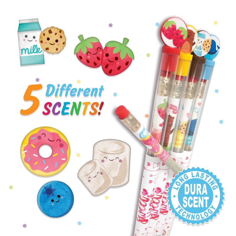 Scentco Sweetheart Smencils Cylinder - HB #2 Scented Pencils, 50 Count, Gifts for Kids - Image 2